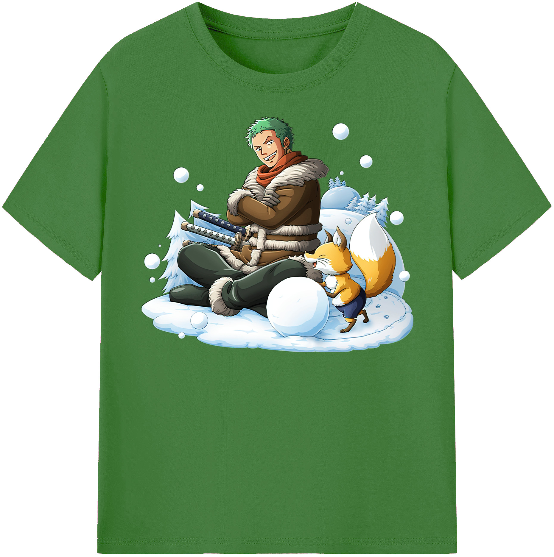 ワンピース ロロノア・ゾロ ONE PIECE Roronoa Zoro レディースカジュアルプリントTシャツ（綿100％）